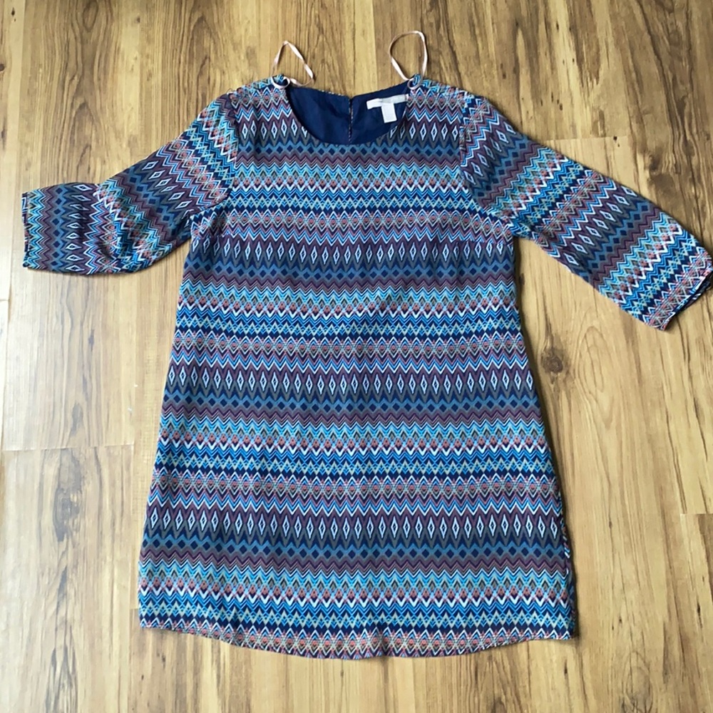 3/4 sleeve midi dress
